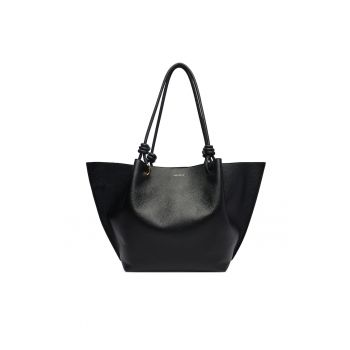 Geanta dama -  piele naturala - negru - One Size INTL