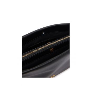 Geanta dama  Triplet AI 25-26 PLT - piele naturala - neagra