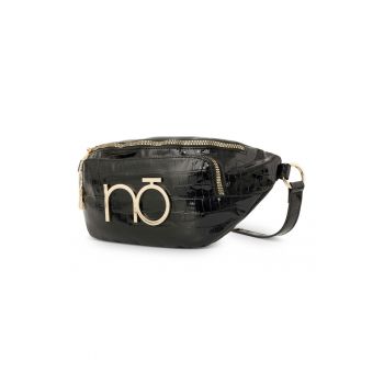 Geanta De Mana Pentru Femei -  Nbag-R3091-C020 - Lucios - Croco - Negru