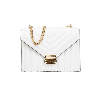Geanta de piele cu design matlasat Whitney - 24x18x9 cm