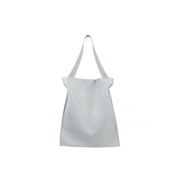 Geanta de piele ecologica cu bareta de umar 604751 - Albastru glaciar