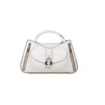 Geanta de umar cu buzunar exterior Jessa - piele ecologica - 34x20x10 cm