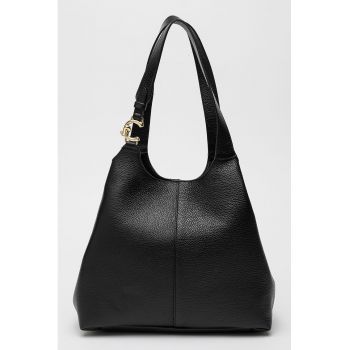 Geanta tote de piele - Negru