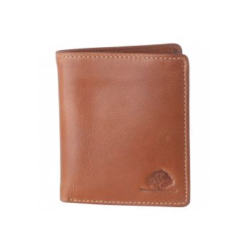 Portofel barbati piele naturala coniac 9.5 x 10.5 x 3.0 cm - TORNADO -