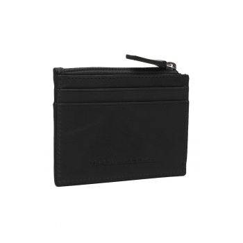 Portofel carduri unisex piele naturala - Chesterfield - - Negru