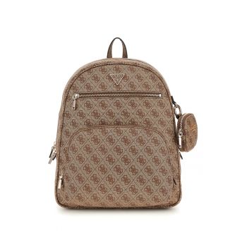 Rucsac cu model monograma Power Play II - Maro taupe
