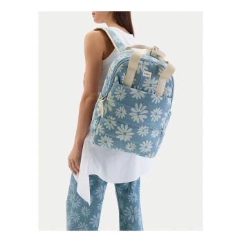 Rucsac dama  albastru textil reglabil
