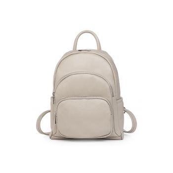 Rucsac din piele naturala - Alghero - 28x25x14cm - Gri