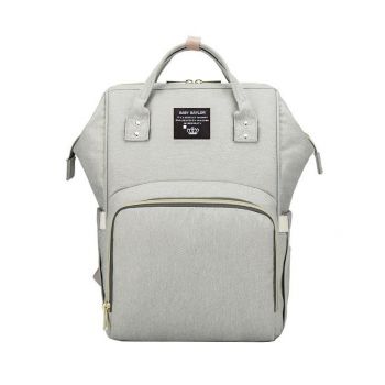 Rucsac multifunctional pentru mamici, Baby Baylor GT46, organizator articole pentru bebelusi, model gri