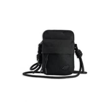 Borseta Crossbody Unisex  Junior Negru Intens - Material Sintetic - Dimensiuni Compacte 13 - 5x17 - 5 cm - Stil Sportstyle - Sezon AW25