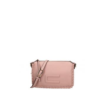 Geanta crossbody cu bareta detasabila Astria Elite - Nude rose