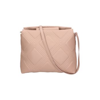 Geanta crossbody de piele Ingrid - Nude rose