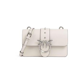 Geanta crossbody din piele cu detaliu logo metalic