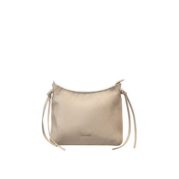 Geanta crossbody din piele ecologica Auriela Pro - Crem
