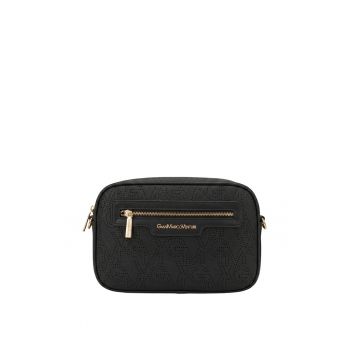 Geanta crossbody din piele ecologica - Negru