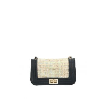 Geanta crossbody din piele Florelle - Albastru