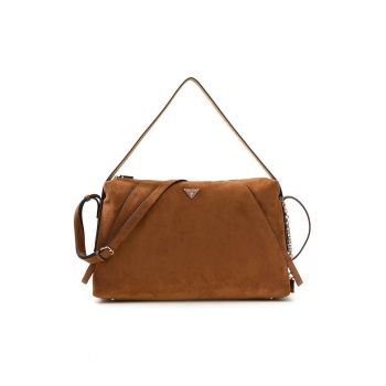 Geanta crossbody din piele intoarsa ecologica Devon