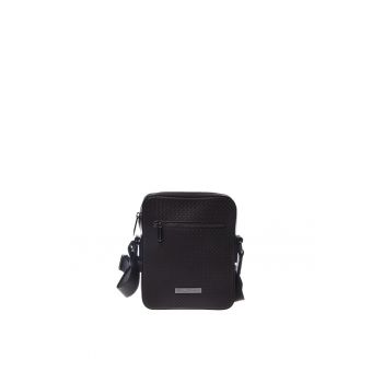 Geanta crossbody din piele - Maro