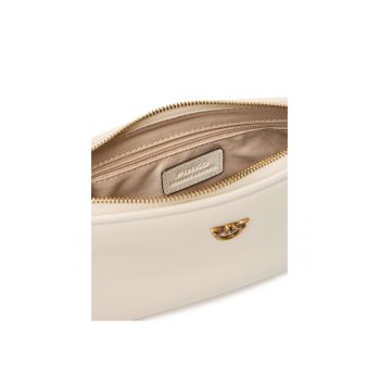 Geanta dama  Bianco Z14Q Half Moon Baguette M - roz - din piele naturala
