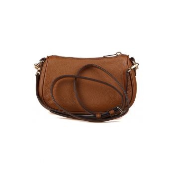 Geanta dama  Crossbody - poliuretan - auriu - 20x12x6 cm