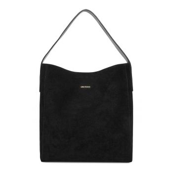 Geanta dama -  piele naturala - neagra - One Size INTL