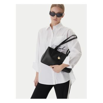 Geanta dama -  piele naturala - neagra - One Size INTL