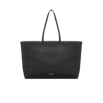 Geanta dama -  Rockstud Grainy - Negru - One Size