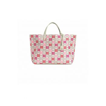 Geanta dama  Shopper alb 30x36x13cm