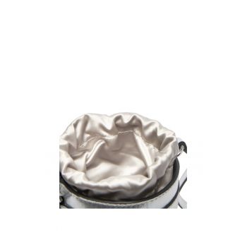 Geanta dama  ZZFN Nickel Lucido mini bucket - roz - cu manere.