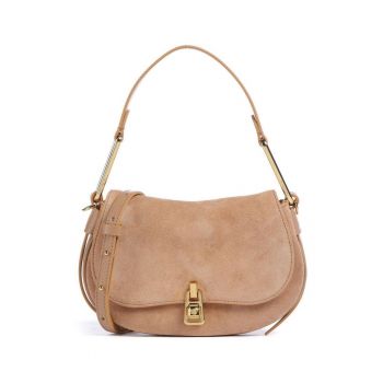 Geanta de umar  Magie Suede piele naturala nude