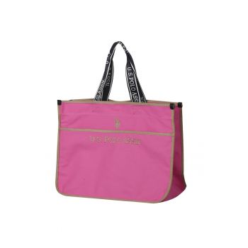 Geanta  HALIFAX - roz - 48x36x19 -5cm - cu manere logate - inchidere magnetica