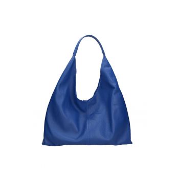 Geanta hobo de piele cu etui interior Ginger - Albastru deschis