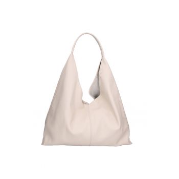Geanta hobo de piele cu etui interior Ginger - Bej