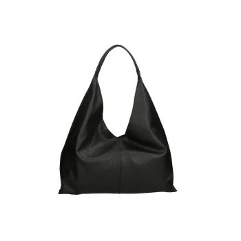 Geanta hobo de piele cu etui interior Ginger - Negru