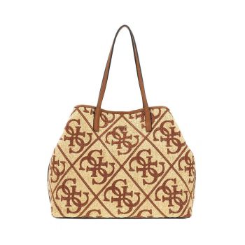 Geanta shopper cu imprimeu logo si etui detasabil