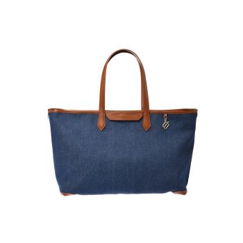 Geanta shopper de denim - Albastru