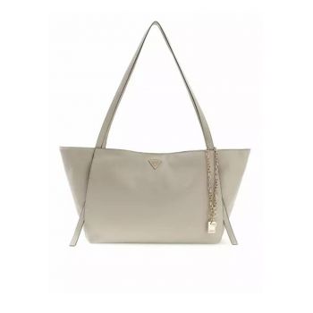 Geanta shopper din piele ecologica Devon 3 Comp - Maro taupe deschis