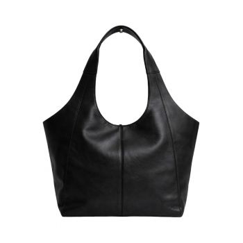 Geanta tote din piele naturala - Negru