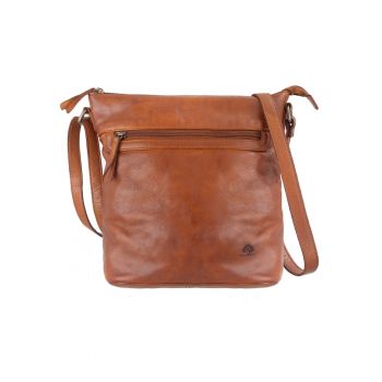 Geanta umar dama piele naturala coniac 28 x 28 cm - Torro Lavado -