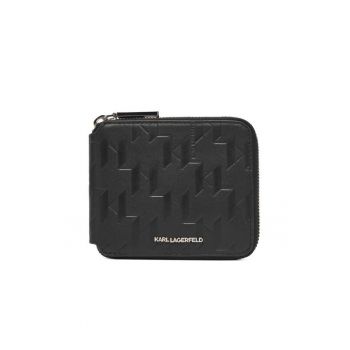 Portofel barbati -  piele naturala - negru - One Size INTL