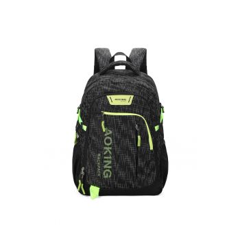 Rucsac cu buzunare multifunctionale - Negru/Galben