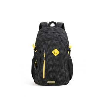 Rucsac cu compartiment pentru laptop - Negru/Galben