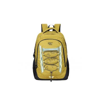 Rucsac cu logo si fermoar - Galben