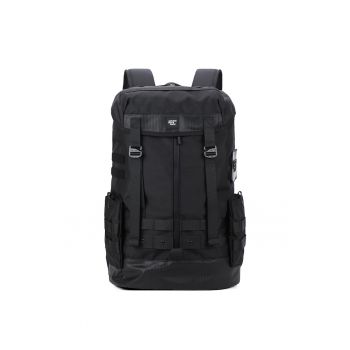 Rucsac dreptunghiular din material textil 181083 - Negru