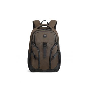 Rucsac unisex cu aplicatie logo - Maro