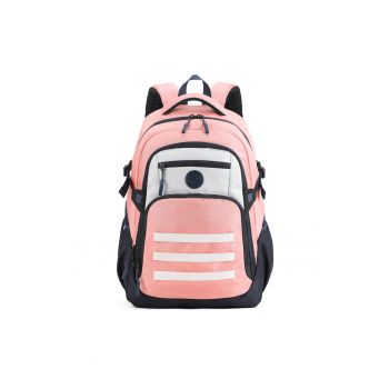 Rucsac unisex cu barete ajustabile cu amortizare - Roz