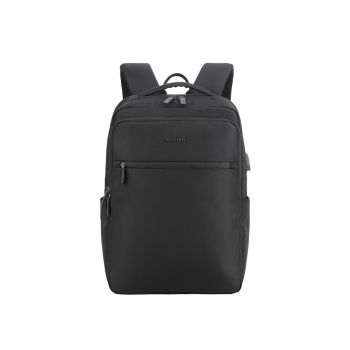 Rucsac unisex cu buzunar pentru laptop - Negru