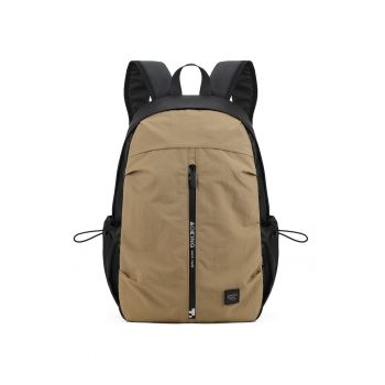 Rucsac unisex cu buzunare ajustabile laterale - Maro deschis
