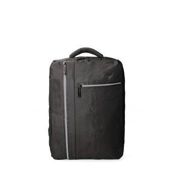 Rucsac unisex cu buzunare cu fermoar 175615 - Negru