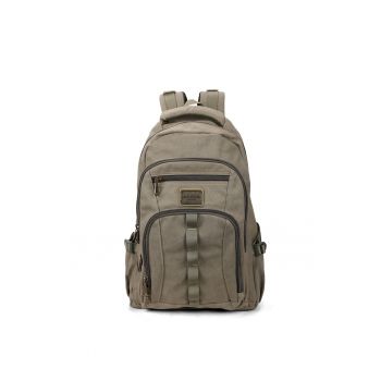 Rucsac unisex cu buzunare multiple si barete ajustabile - Verde inchis